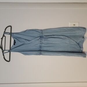 Velvet heart denim dress